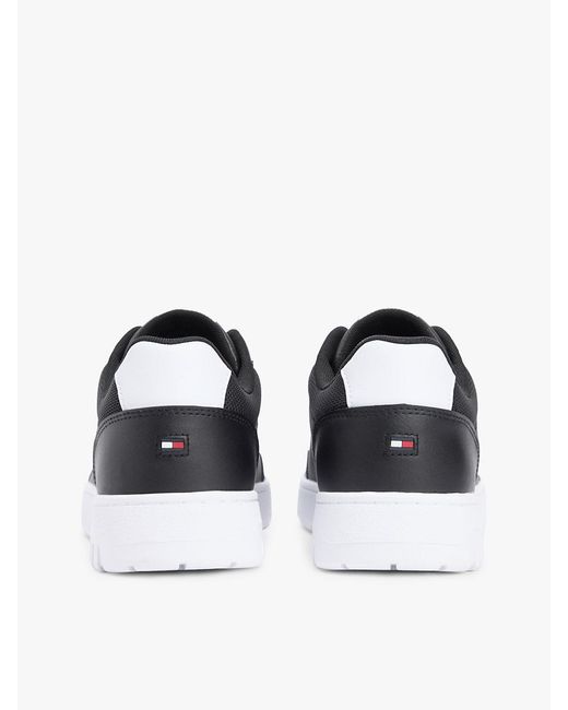 Tommy Hilfiger White Fine Cleat Basketball Trainers With Leather for men