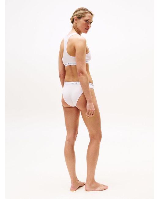Bralette Tommy Icons Sfoderata di Tommy Hilfiger in White