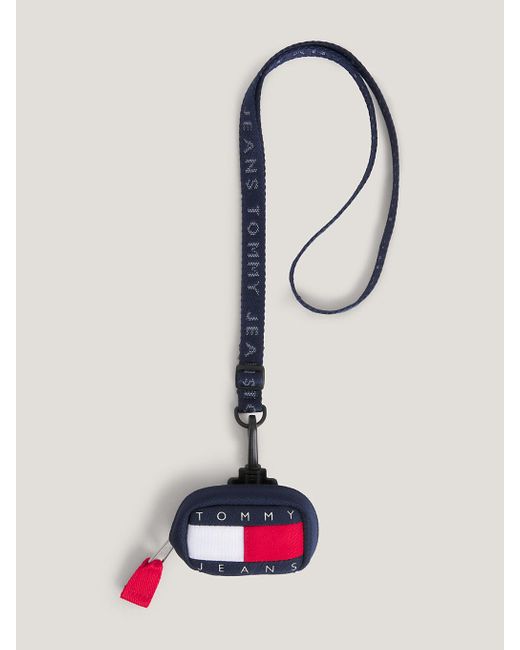 Tommy Hilfiger White Lanyard Recycled Earpods Case for men