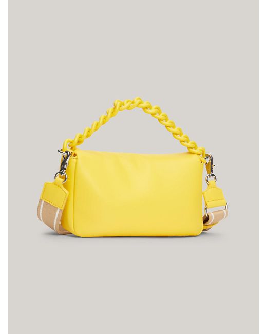 Tommy Hilfiger Yellow City Chunky Chain Small Crossover Bag
