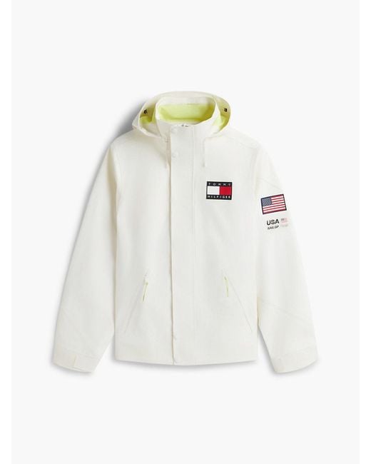 Tommy Hilfiger White Tommy X U.s. Sail Gp Team Relaxed Jacket