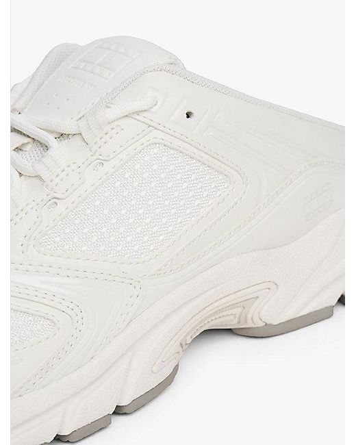 Tommy Hilfiger White Archive Rutschhemmender Pantoletten-Sneaker