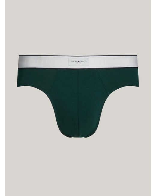 Slip TH Established ceinture à logo Tommy Hilfiger pour homme en coloris Green