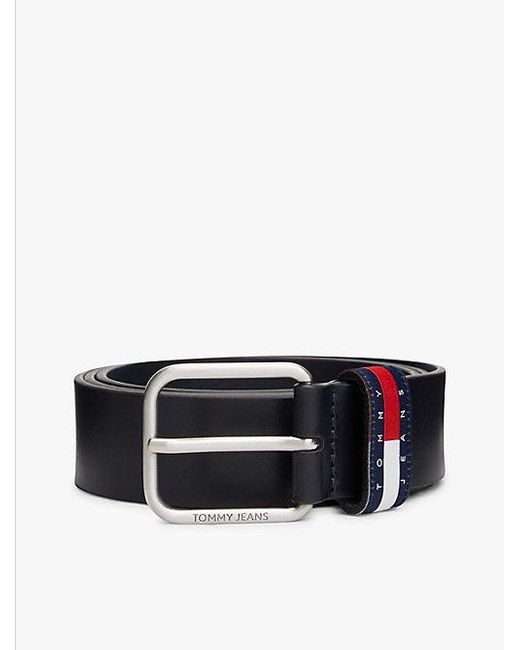 Tommy Hilfiger Ryan Ledergürtel Mit Logo-Schlaufe in Black für Herren