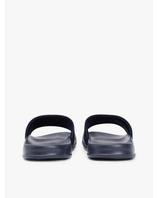 Tommy Hilfiger Blue Crest Appliqué Pool Slides for men