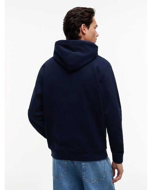 Tommy Hilfiger Blue Crest Logo Terry Hoody for men