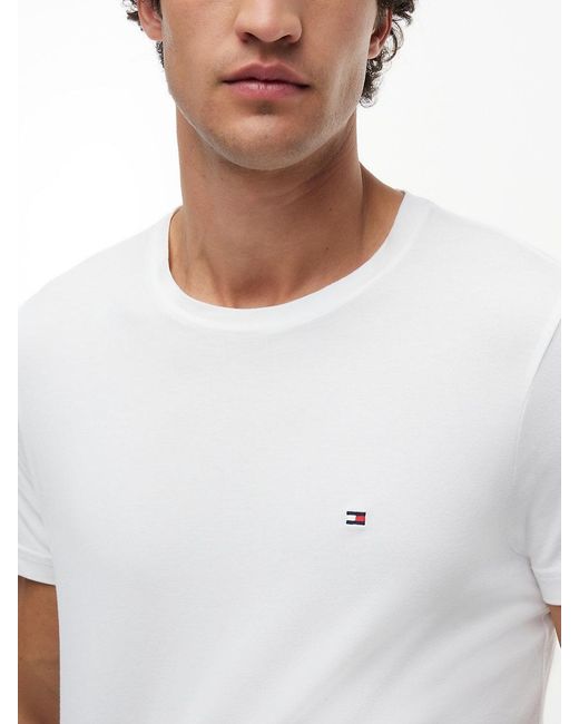 Tommy Hilfiger White Extra Slim Fit T-shirt for men