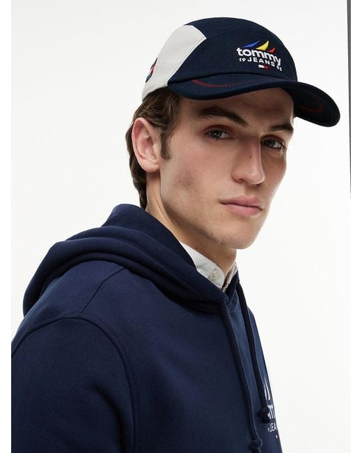 Tommy Hilfiger Blue Archive Back Embroidery Patch Cap for men