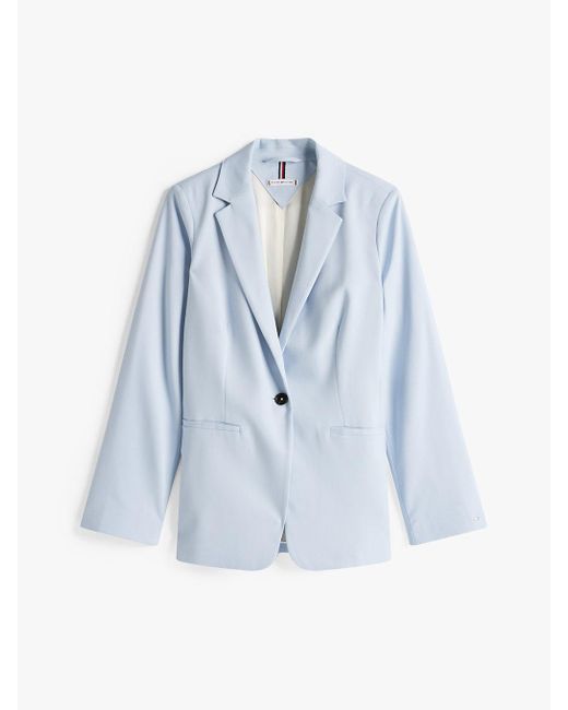 Blazer Droit Tommy Hilfiger en coloris White