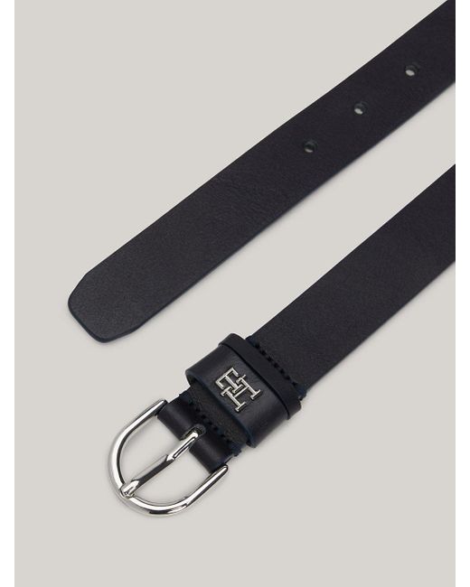 Tommy Hilfiger Blue Essential Effortless Leather Belt