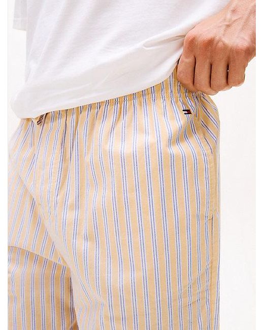 Pantalón De Pijama Th Original Estampado Tommy Hilfiger de hombre de color White