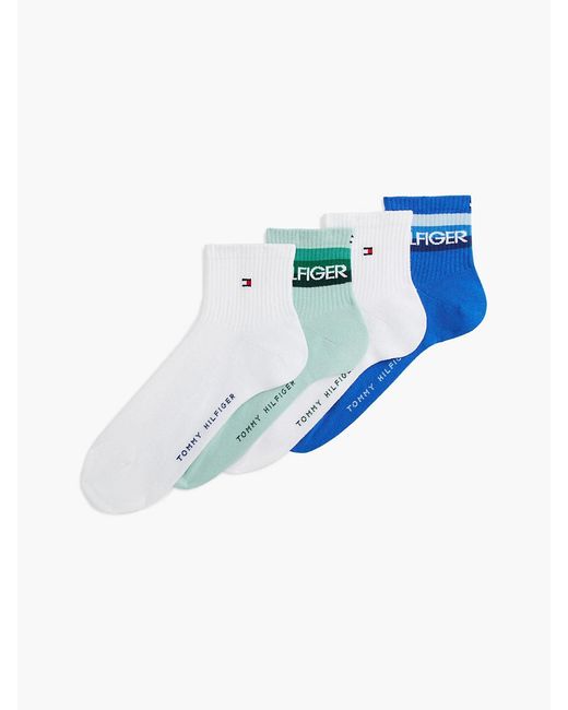 Tommy Hilfiger White 4-Pack Ankle Socks for men