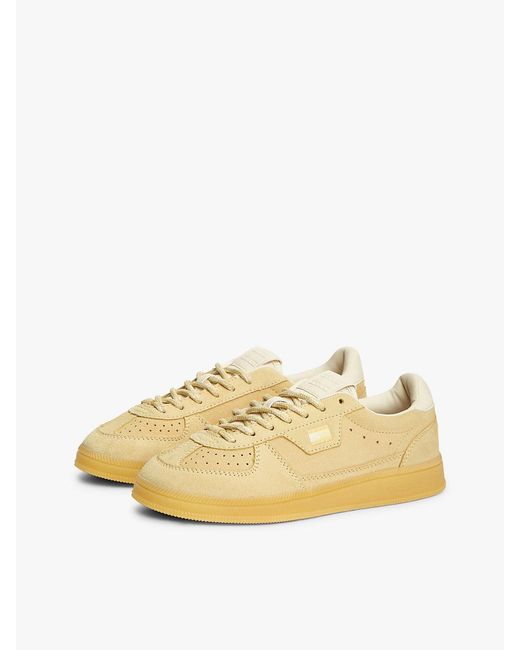 Tommy Hilfiger Natural The Greenwich Suede Cupsole Trainers