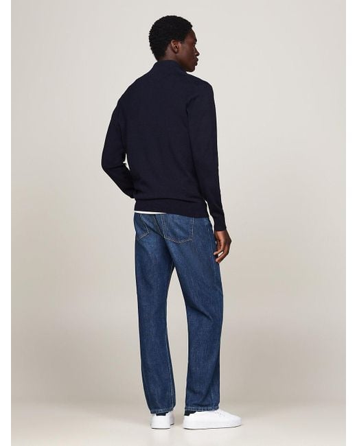 Pull Zippé À Col Cheminée Tommy Hilfiger pour homme en coloris Blue