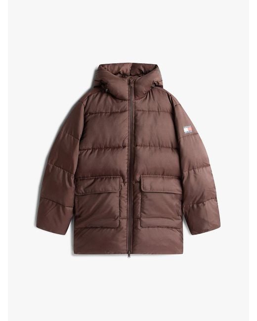 Tommy Hilfiger Brown Water Repellent Relaxed Puffer Jacket for men