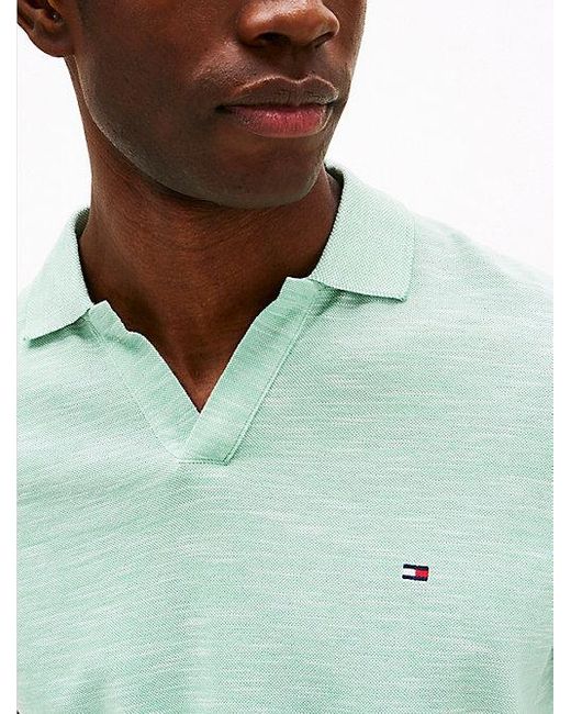 Polo Texturizado De Corte Regular Tommy Hilfiger de hombre de color Green