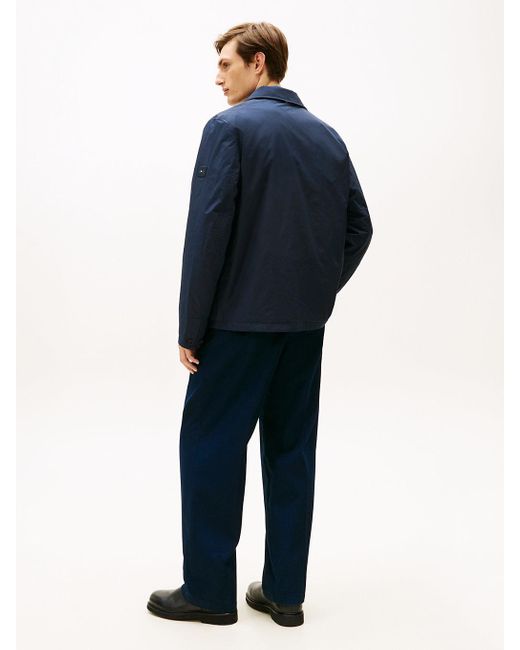 Tommy Hilfiger Blue Lightweight Packable Padded Chore Jacket for men