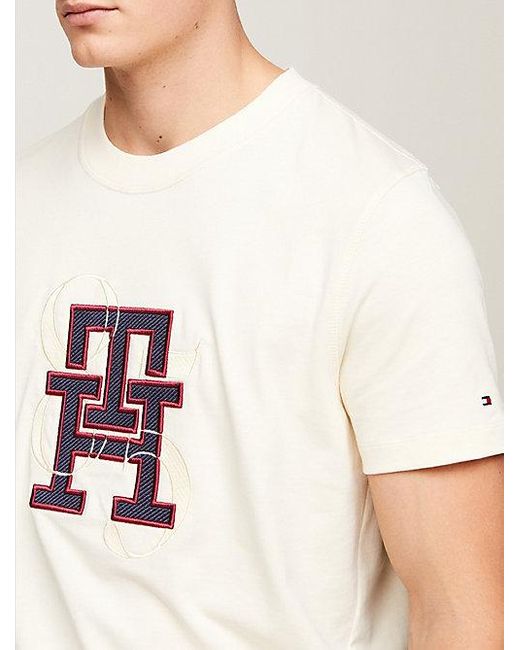 Tommy Hilfiger 1985 T-shirt Met Th-monogram in het White voor heren