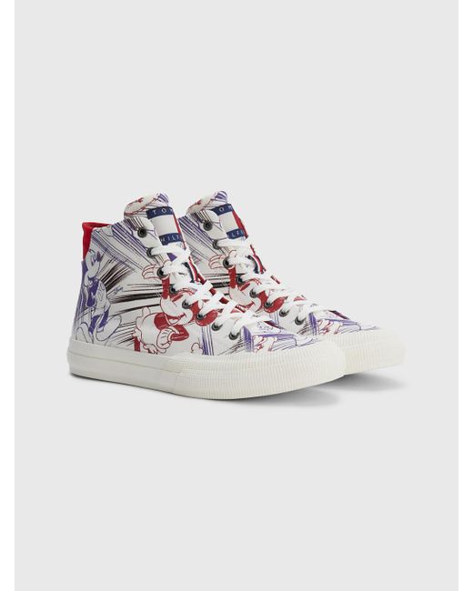 Tommy Hilfiger White Disney X Tommy Harlem High-top Trainers for men