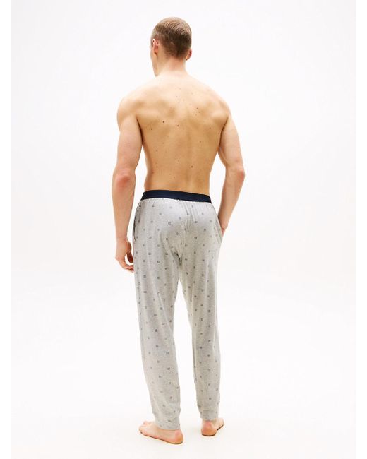 Tommy Hilfiger White Th Original Jersey Cuffed Pyjama Bottoms for men
