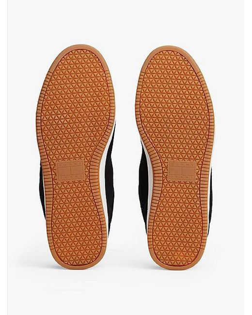 Tommy Hilfiger Suède Sneaker Met Cupsole in het White voor heren