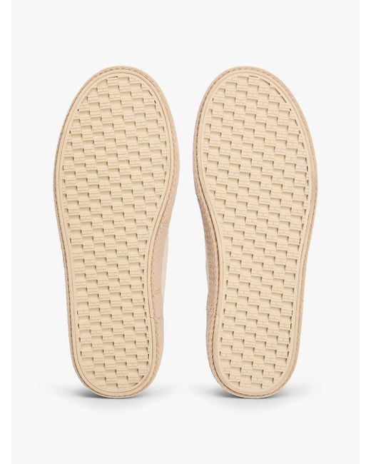 Tommy Hilfiger Pink Th Monogram Canvas Rope Platform Trainers