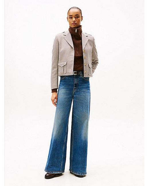 Tommy Hilfiger 70S High Rise Jeans Met Wijde Fit in het Blue