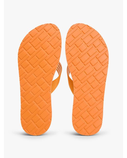 Tommy Hilfiger Multicolor Webbing Strap Ithaca Stripe Flip-Flops
