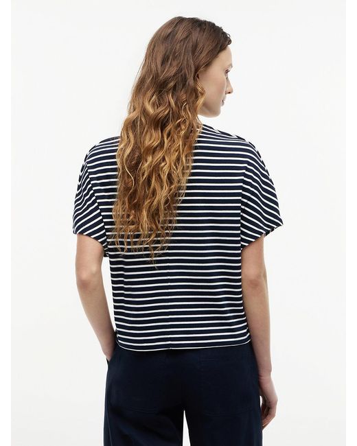 Tommy Hilfiger Blue Batwing Sleeve Crew Neck T-Shirt
