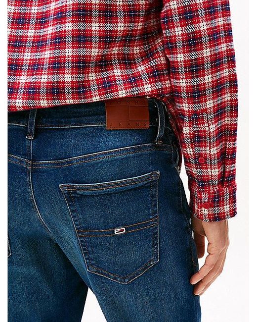 Vaqueros Ryan Bootcut Con Efecto Usado Tommy Hilfiger de hombre de color Blue