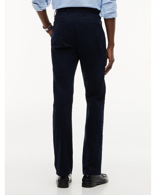Tommy Hilfiger Blue Bleecker Slim Fit Chinos for men