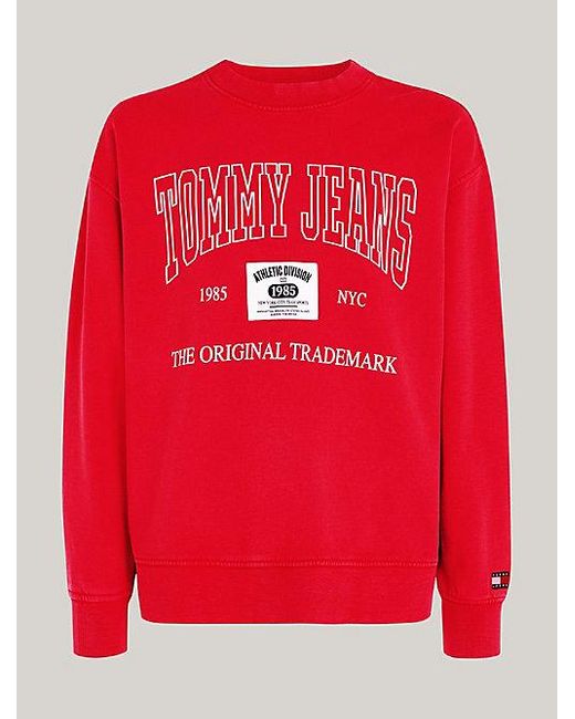 Tommy Hilfiger Archive Relaxed Fit Sweatshirt in Red für Herren