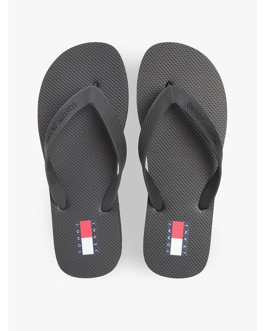 Tommy Hilfiger White Logo Strap Flip-Flops for men