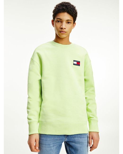 green tommy hilfiger sweatshirt