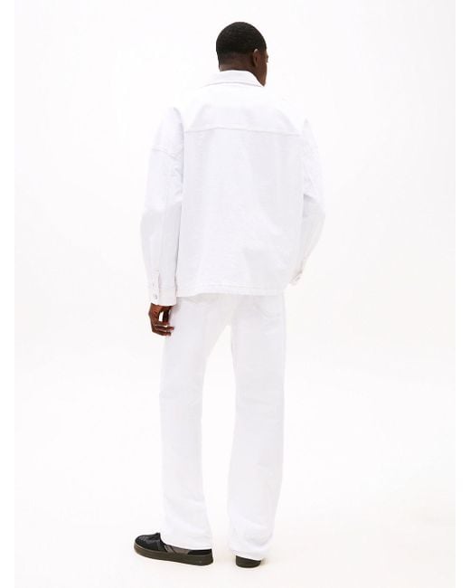 Giacca Relaxed Fit di Tommy Hilfiger in White da Uomo