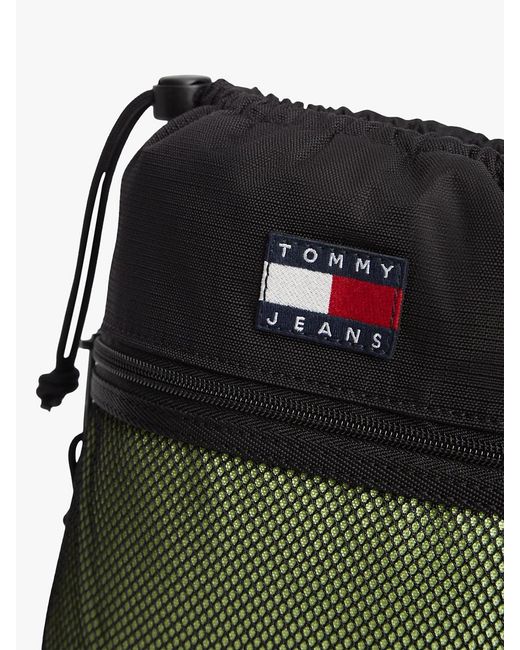 Tommy Hilfiger Green Logo Ripstop Crossbody Outdoor Bag for men