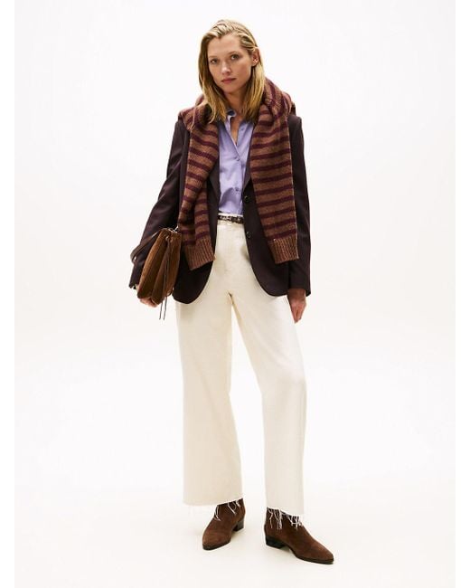 Blazer Timeless Regular Fit di Tommy Hilfiger in Brown
