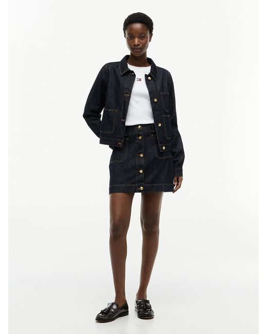 Tommy Hilfiger Blue Tone Button Denim Jacket