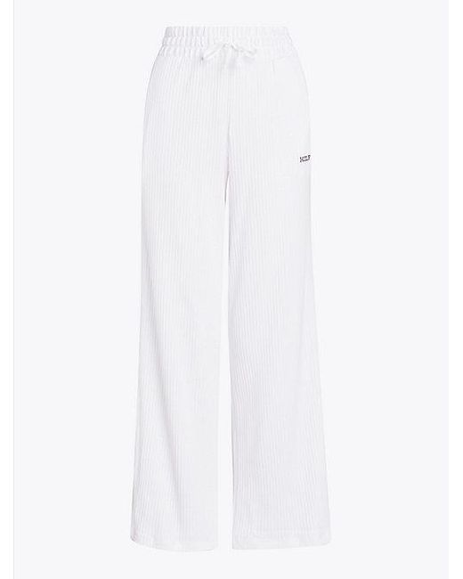 Tommy Hilfiger Hilfiger Monotype Wijde Loungebroek in het White
