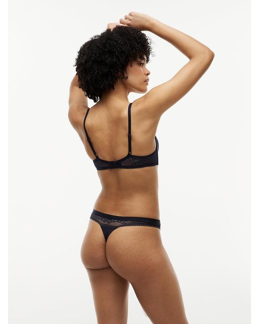 Tommy Hilfiger Blue Wireless Padded Push-Up Triangle Bra