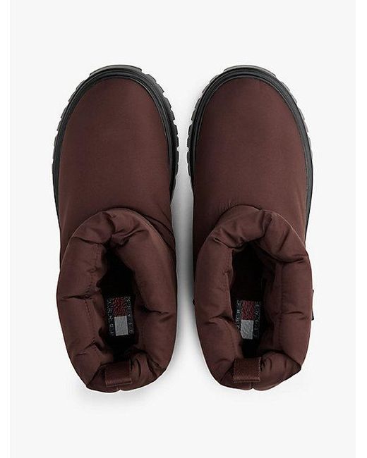 Tommy Hilfiger Warm Gevoerde Snowboot Met Profielzool in het Brown