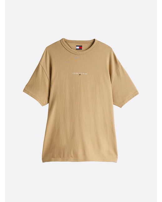 T-Shirt Décontracté À Logo Brodé Tommy Hilfiger pour homme en coloris Blue
