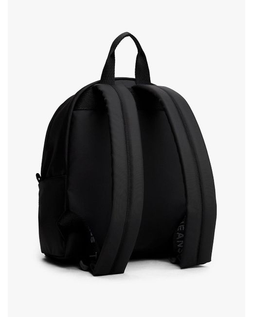 Zaino Con Logo Ripetuto di Tommy Hilfiger in Black