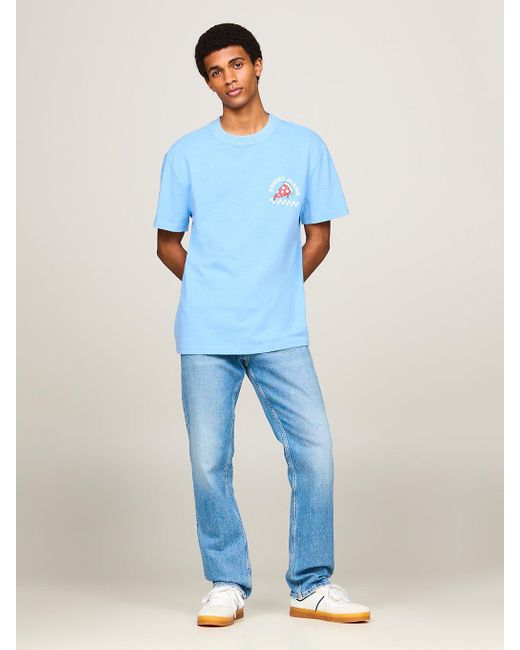 T-shirt Plus à logo graphique au dos Tommy Hilfiger pour homme en coloris Blue