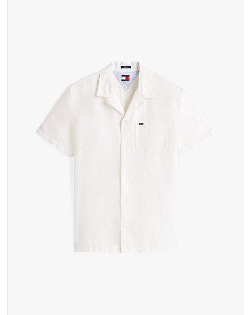Tommy Hilfiger Regular Fit Overhemd Met Korte Mouwen in het White voor heren