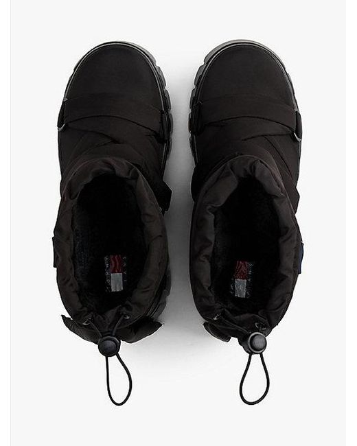 Tommy Hilfiger Hybride Snowboot Met Warme Voering En Profielzool in het Black