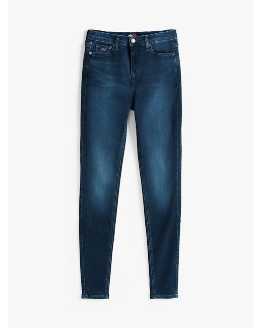 Tommy Hilfiger Blue Nora Mid Rise Skinny Jeans