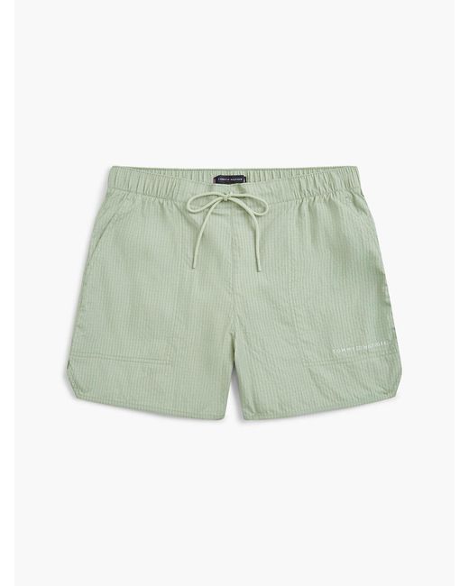 Tommy Hilfiger Green Original Ripstop Mid Length Swim Shorts for men
