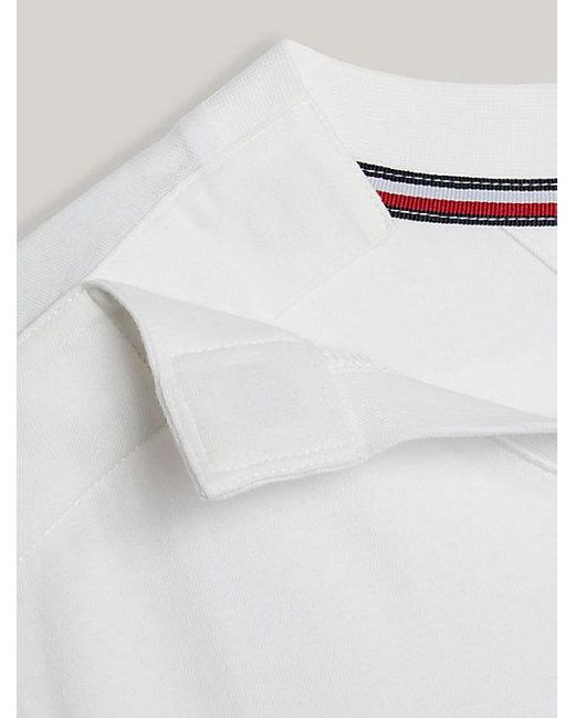 Tommy Hilfiger Adaptive Slim Jersey T-shirt Met Cirkellogo in het White voor heren
