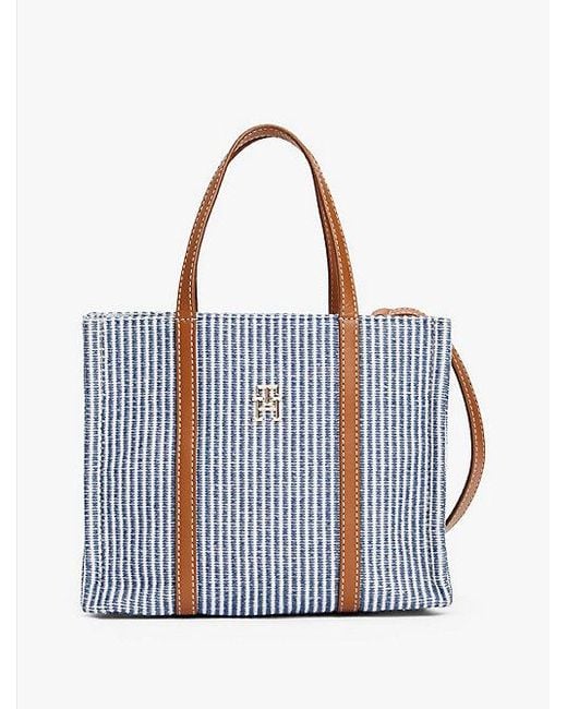 Tommy Hilfiger Blue Th Monogram Crossbody-Strand-Tote